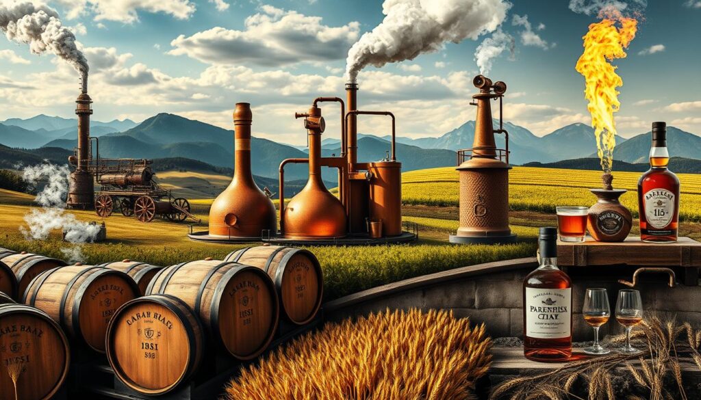 Global whisky production methods