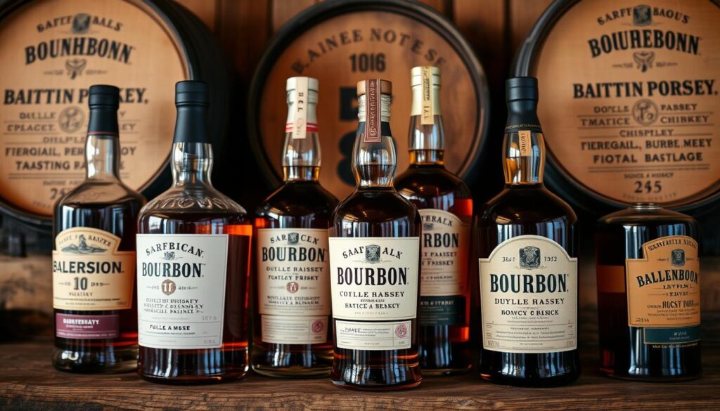 Allocated bourbon bottles