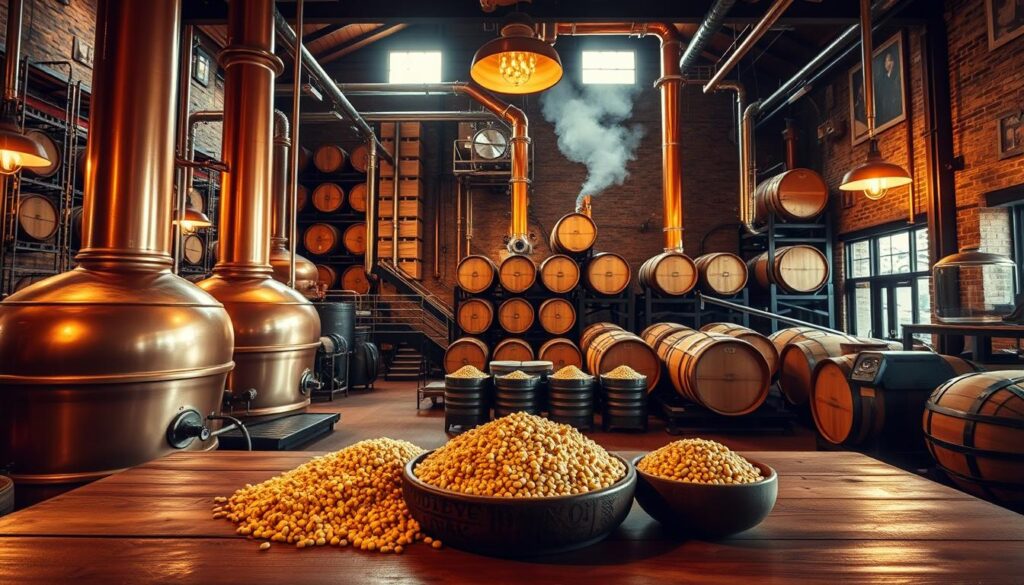 Bourbon production process