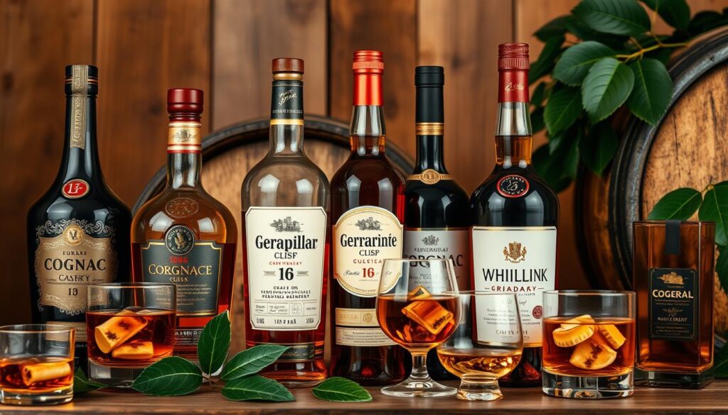 Popular Cognac and Whiskey Brands