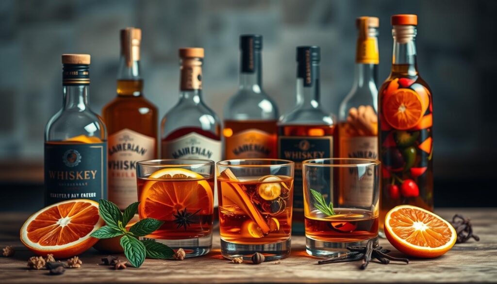 Whiskey infusions enhancing taste