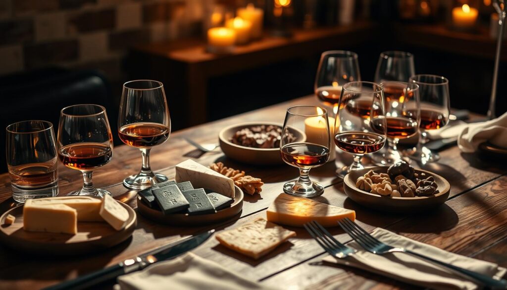 Whiskey pairings with food