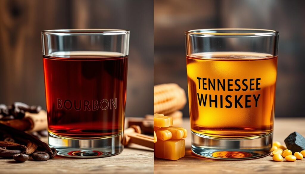 Bourbon and Tennessee whiskey flavor profiles