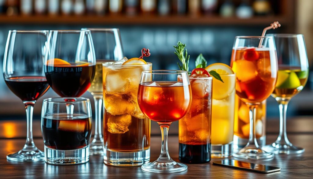 Unique drink fusions with wine and whiskey