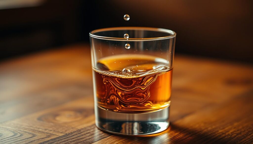 adding water to whiskey